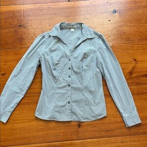 Dalia Collection pinstriped button up